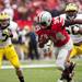 Ohio State running back Carlos Hyde breaks tackles on Saturday. Daniel Brenner I AnnArbor.com